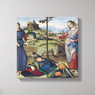 Lienzo Visión de un caballero, c.1504