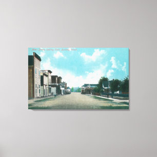 Lienzo Visión del este desde la calle principal