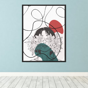 Lienzo Visión en flor