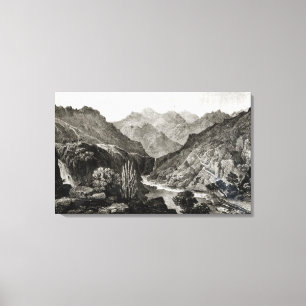 Lienzo Visión en la Cordillera