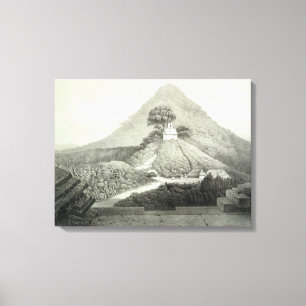 Lienzo Visión pintoresca en el templo de la cruz, Palen