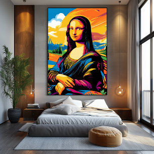Lienzo Visión Pop Art de La Mona Lisa