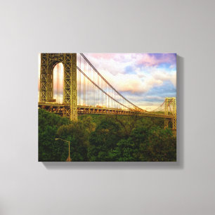 Lienzo Visión que parece del sur - del oeste de Manhattan