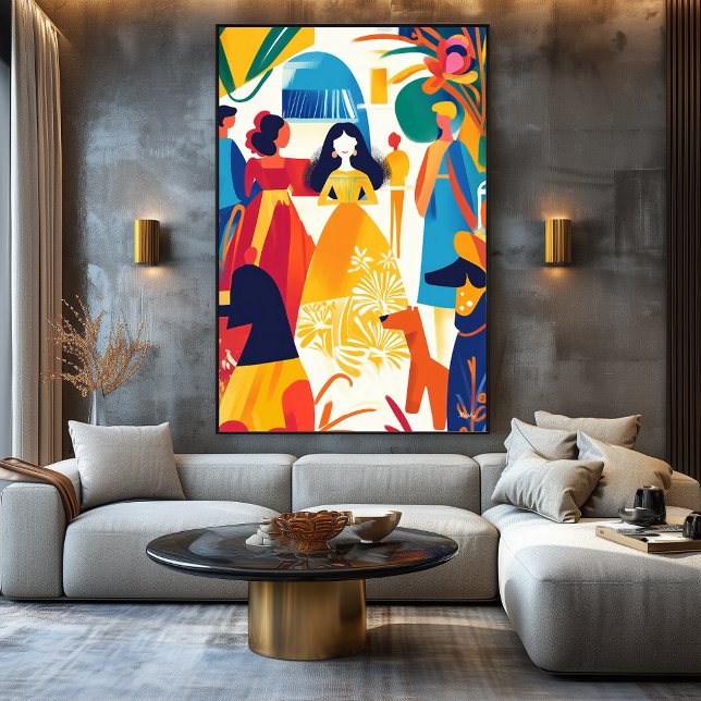 Lienzo Visión vívida fauvista de Las Meninas (Subido por el creador)
