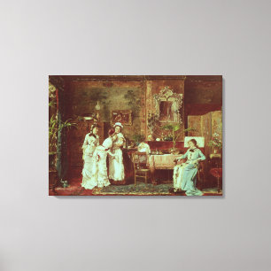 Lienzo Visita a una nueva madre, 1879 (aceite en lona)