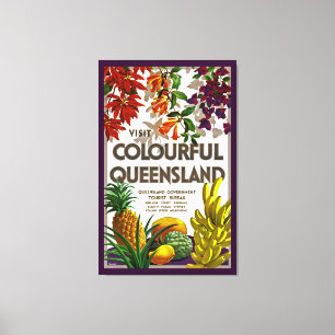 Lienzo Visita Colorful Queensland - L