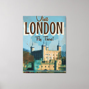 Lienzo Visita de cosecha a Londres - Volar allí