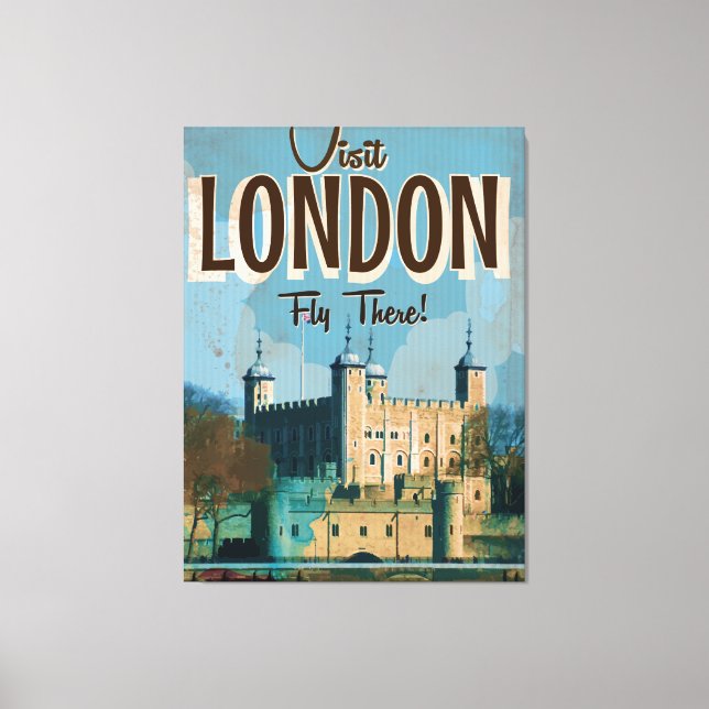 Lienzo Visita de cosecha a Londres - Volar allí (Anverso)