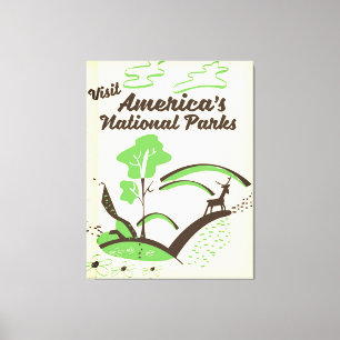 Lienzo Visite el afiche de la cosecha de los Parques Naci