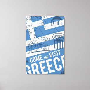 Lienzo Visite Grecia