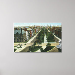 Lienzo Vista aérea de la avenida de la Commonwealth