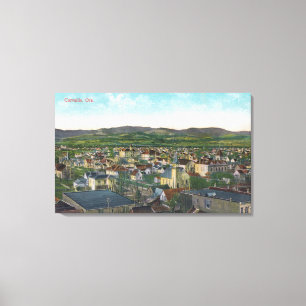 Lienzo Vista aérea de la ciudad de Corvallis, OR