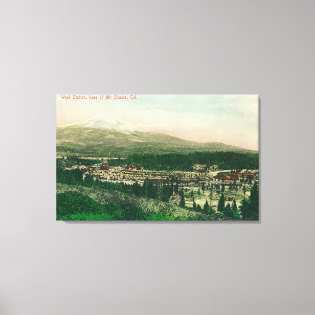 Lienzo Vista aérea de la estación de Weed en la base de M (Anverso)