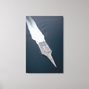 Lienzo Vista aérea de la nave de combate litoral