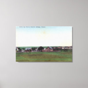 Lienzo Vista aérea de las primaveras de TownSharon, KS