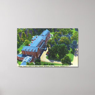 Lienzo Vista aérea del hotel de Gideon Putnam, balneario