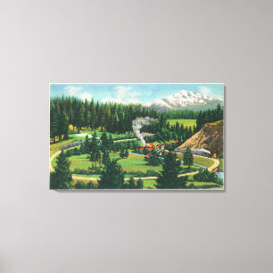 Lienzo Vista aérea del lazo de Cantara, Sacramento