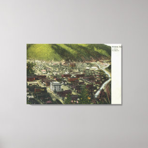 Lienzo Vista aérea del noroeste de TownWallace,