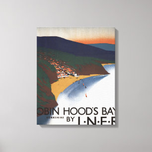 Lienzo Vista aérea del Poster del ferrocarril de Bay y Cl