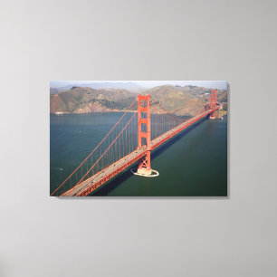 Lienzo Vista aérea del puente Golden Gate en la