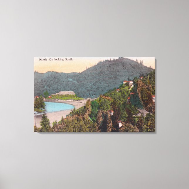 Lienzo Vista aérea del sur de Río (Anverso)