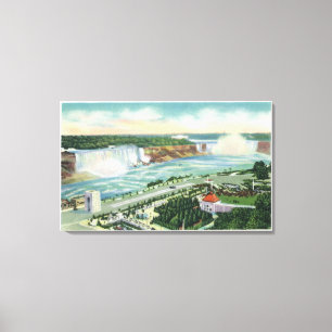 Lienzo Vista aérea del teatro y de las caídas del jard