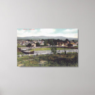 Lienzo Vista aérea del TownAlturas, CA