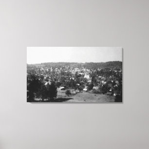 Lienzo Vista aérea del valle de CityGrass, CA