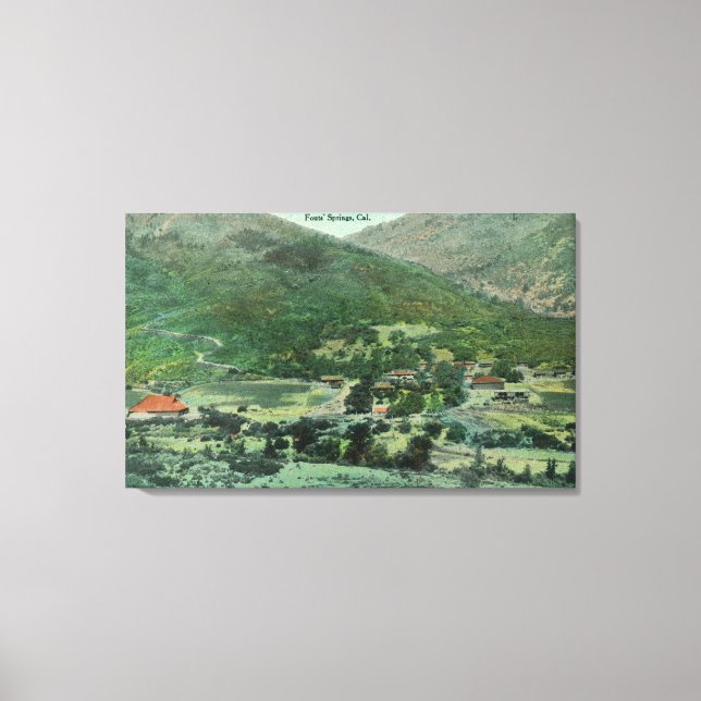 Lienzo Vista aérea del Valle de Sacramento (Anverso)