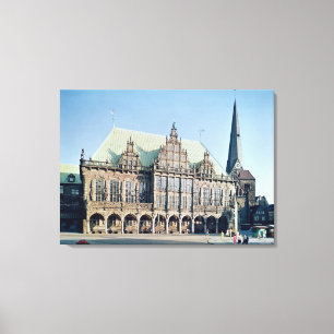 Lienzo Vista ayuntamiento, construida 1405-09