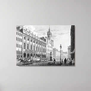 Lienzo Vista ayuntamiento, intercambio, Glasgow