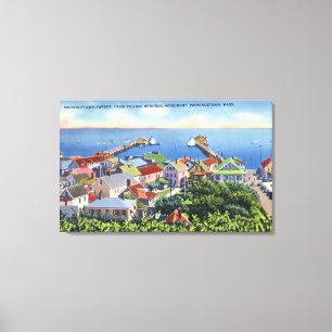 Lienzo Vista conmemorativa del peregrino al puerto