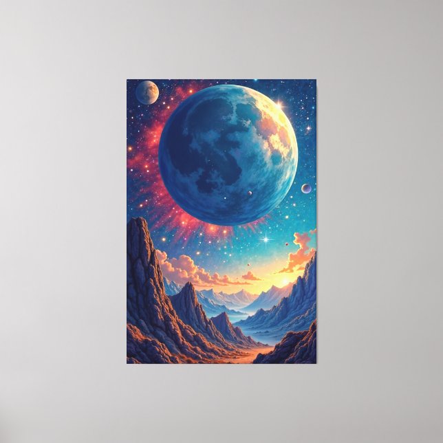 Lienzo Vista cósmico (Anverso)