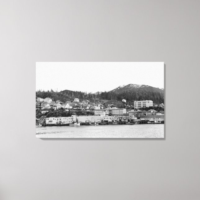Lienzo Vista costera de Ketchikan, Alaska Fotografía (Anverso)