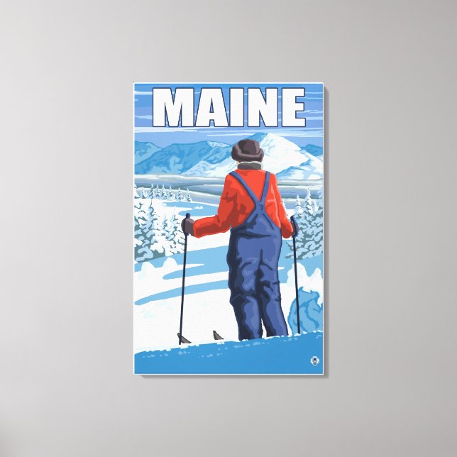 Lienzo Vista de admiración de MaineSkier (Anverso)