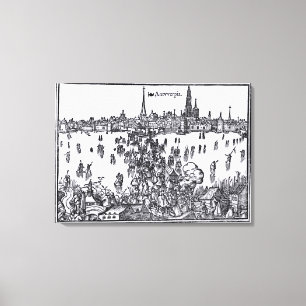 Lienzo Vista de Amberes