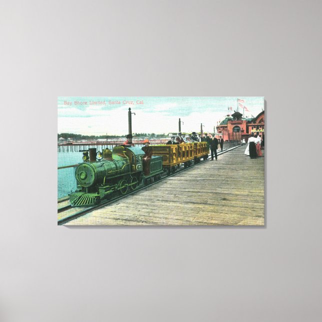 Lienzo Vista de Bay Shore UnlimitedSanta Cruz, CA (Anverso)