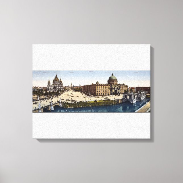 Lienzo Vista de Berlín a principios de siglo (Anverso)