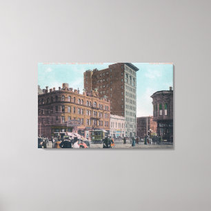 Lienzo Vista de Broadway, 14to St, avenida Junctio de San