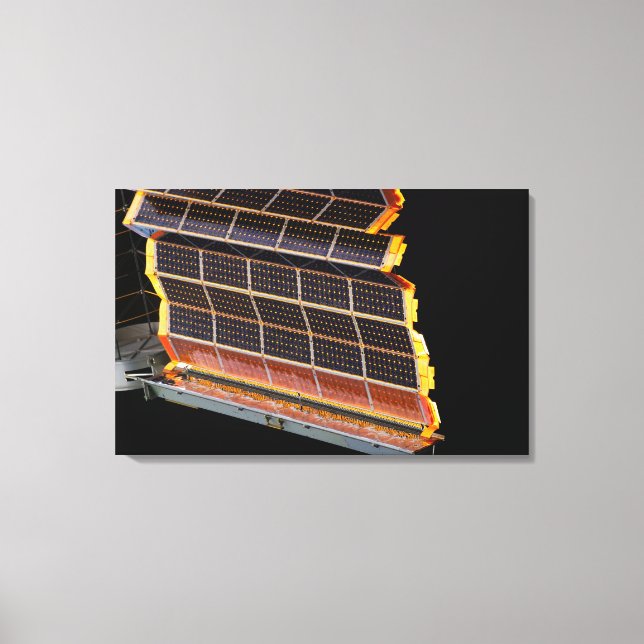 Lienzo Vista de cerca de los paneles solares (Anverso)