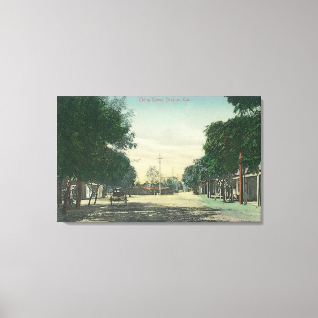 Lienzo Vista de ChinatownOroville, CA (Anverso)