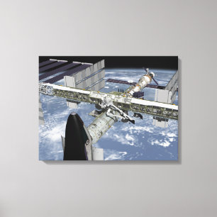 Lienzo Vista de cierre de la base del lanzadera