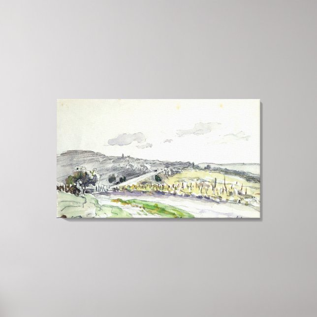 Lienzo Vista de Clamart, 1864 (Anverso)