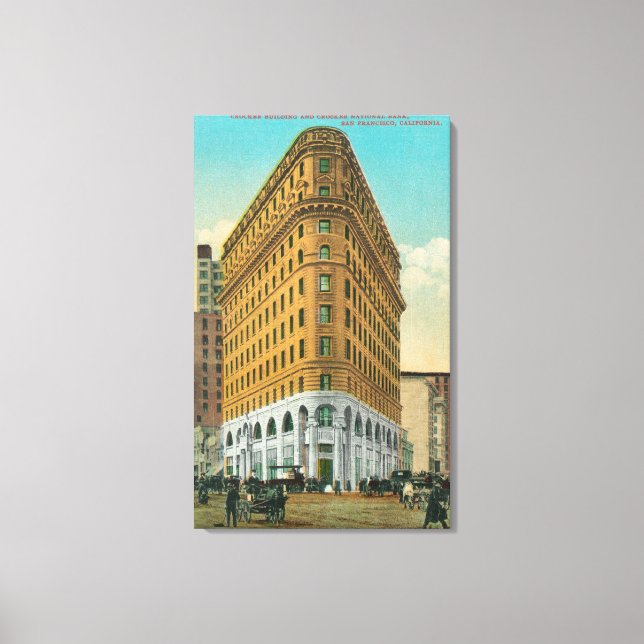 Lienzo Vista de Crocker Bldg y Crocker Nat'l (Anverso)