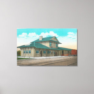 Lienzo Vista de DepotSanta pacífico meridional Rosa, CA