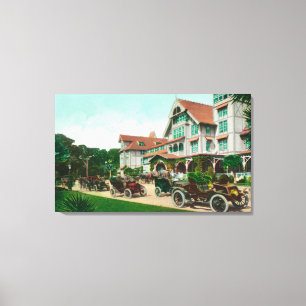 Lienzo Vista de entrada al exterior del Hotel del Monte