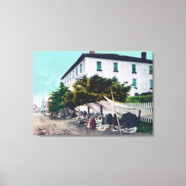 Lienzo Vista de Eskimo Curio VendersSitka, AK (Anverso)