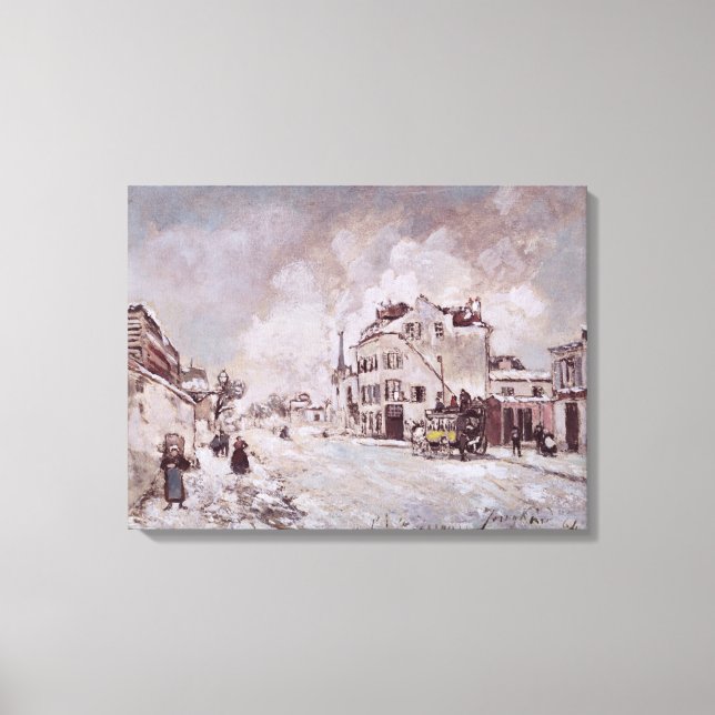 Lienzo Vista de Faubourg Saint-Jacques (Anverso)