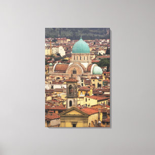 Lienzo Vista de Florencia, Italia desde Piazza