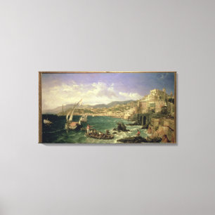 Lienzo Vista de Génova, 1854 (aceite en lona)